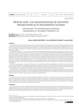 Las Representaciones De Zoomorfos Retrospicientes En El Arte Paleolítico