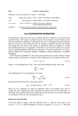 14.6. Evaporator Operation