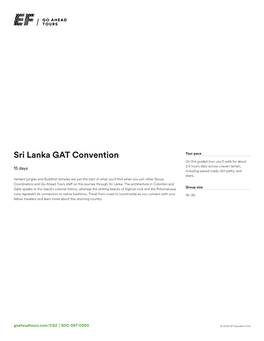 Sri Lanka GAT Convention