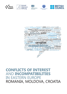 Conflicts of Interest and Incompatibilities in Eastern Europe Romania, Croatia Moldova