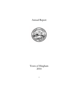 Annual Report Town of Hingham 2014