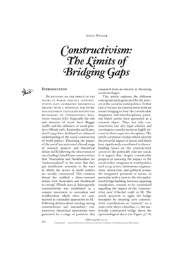 Constructivism: the Limits of Bridging Gaps
