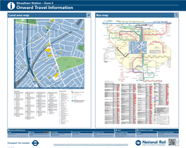 Streatham Station – Zone 3 I Onward Travel Information Local Area Map Bus Map