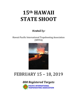15Th HAWAII STATE SHOOT