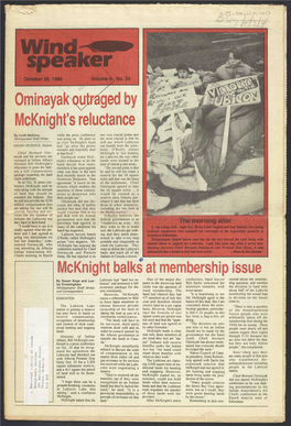 Mcknight Balks at Membership Issue