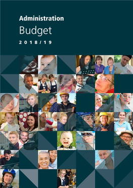 Budget 2018/19 Foreword the Budget Set out in This Document Need to Reshape What We Do and Sets a Clear Direction for Our Council How We Do It