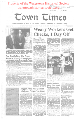 Weary Workers Get Checks, 1 Day Off Regular Shifts, and Not Overtime