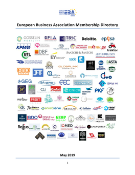 European Business Association Membership Directory