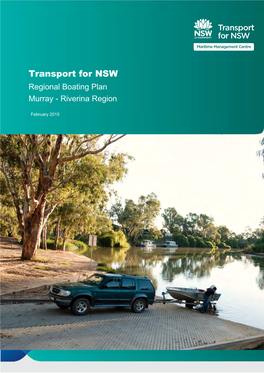 Transport for NSW, Murray and Riverina Regional Boating Plan