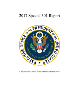 2017 Special 301 Report