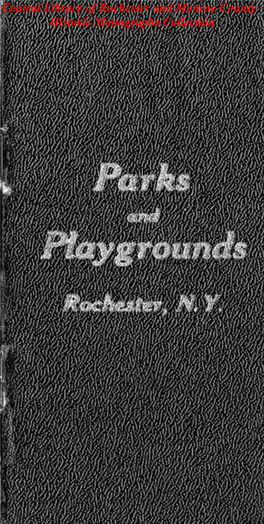 Parks • And, Playgrounds Rochester, N