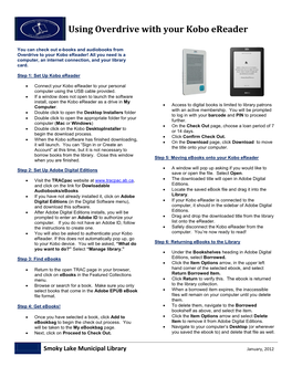 Kobo E-Reader Fact Sheet