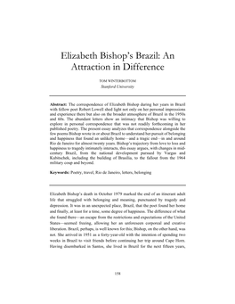 Elizabeth Bishop's Brazil