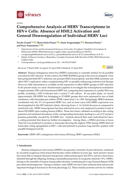 Comprehensive Analysis of HERV Transcriptome in HIV+ Cells: Absence of HML2 Activation and General Downregulation of Individual HERV Loci