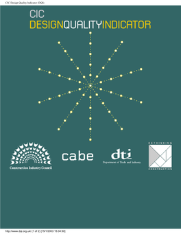 CIC Design Quality Indicator (DQI)