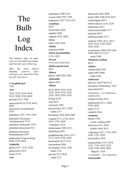 The Bulb Log Index