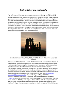 Sedimentology and Stratigraphy