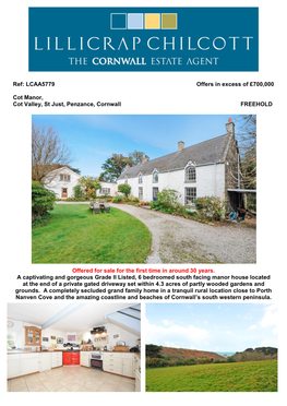 Ref: LCAA5779 Offers in Excess of £700,000