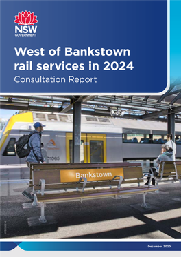 West of Bankstown Rail Services in 2024 Consultation Report WB200814