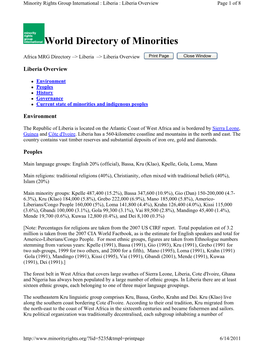 World Directory of Minorities