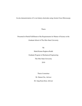 1 In-Situ Characterization of Li-Ion Battery Electrodes Using Atomic
