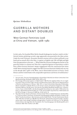 Guerrilla Mothers and Distant Doubles