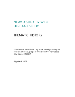 Newcastle City Wide Heritage Study
