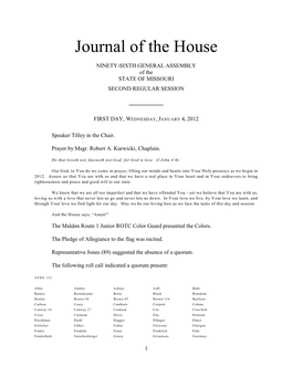 Journal of the House