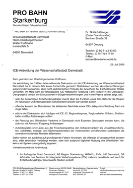 ICE-Anbindung Wissenschaftsstadt Darmstadt