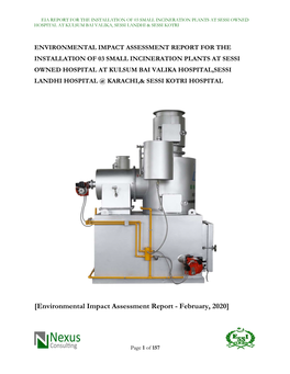 [Environmental Impact Assessment Report - February, 2020]