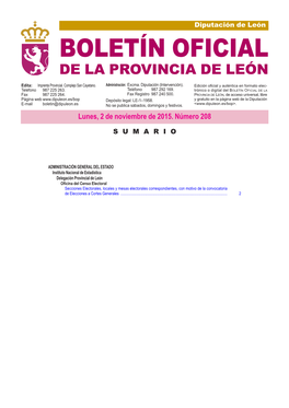 BOLETÍN OFICIAL DE LA PROVINCIA DE LEÓN Edita: Imprenta Provincial