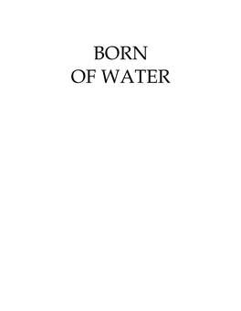 Born of Water