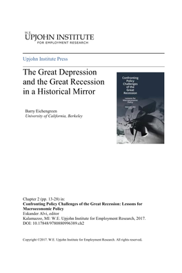 The Great Depression and the Great Recession in a Historical Mirror