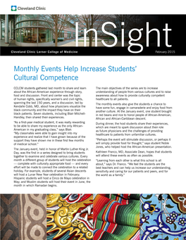 Cleveland Clinic Lerner College of Medicine Insight Newsletter