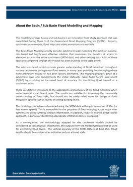 About the Basin / Sub Basin Flood Modelling and Mapping