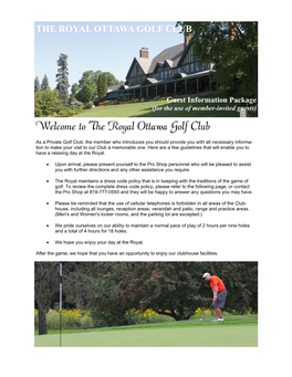 The Royal Ottawa Golf Club