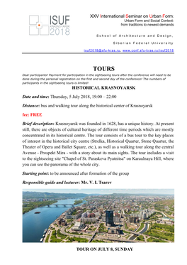 HISTORICAL KRASNOYARSK Date and Time