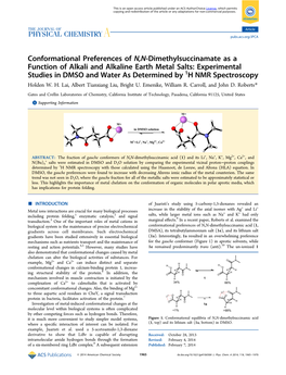 Conformational Preferences of N,N