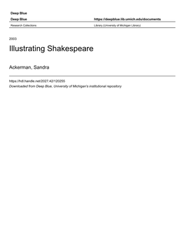 Illustrating Shakespeare