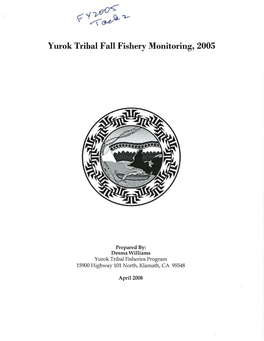 Yurok Tribal Fall Fishery Monitoring, 2005