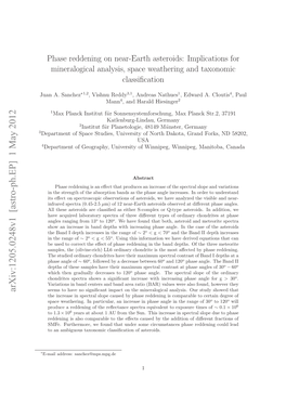 Phase Reddening on Near-Earth Asteroids: Implications For