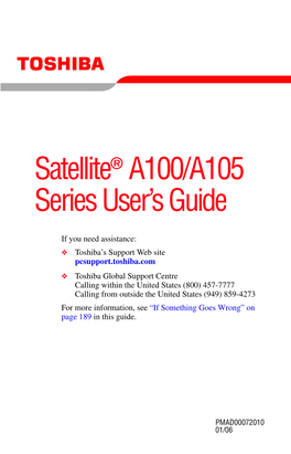 Satellite A100/A105 Series User's Guide