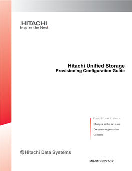 Hitachi Unified Storage Provisioning Configuration Guide
