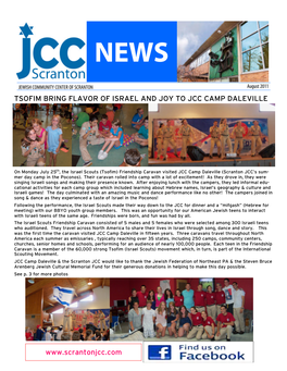 Tsofim Bring Flavor of Israel and Joy to Jcc Camp Daleville