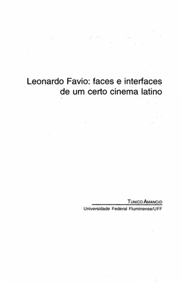 Leonardo Favio: Faces E Interfaces De Um Certo Cinema Latino