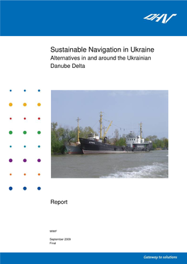 Sustainable Navigation in Ukraine Alternatives in and Around the Ukrainian Danube Delta