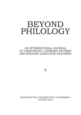 Beyond Philology