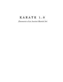 Karate 1.0: Preview