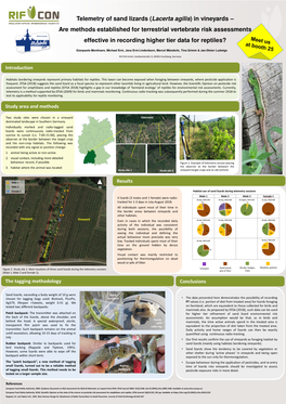 Telemetry of Sand Lizards (Lacerta Agilis) in Vineyards