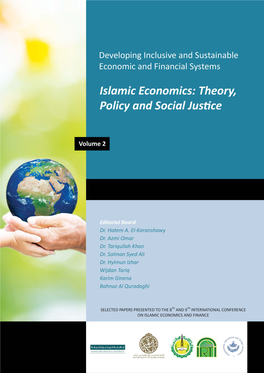 Islamic Economics: Theory, Policy and Social Justice